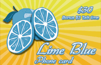 Lime Blue Phone Card $30 - International Calling Cards